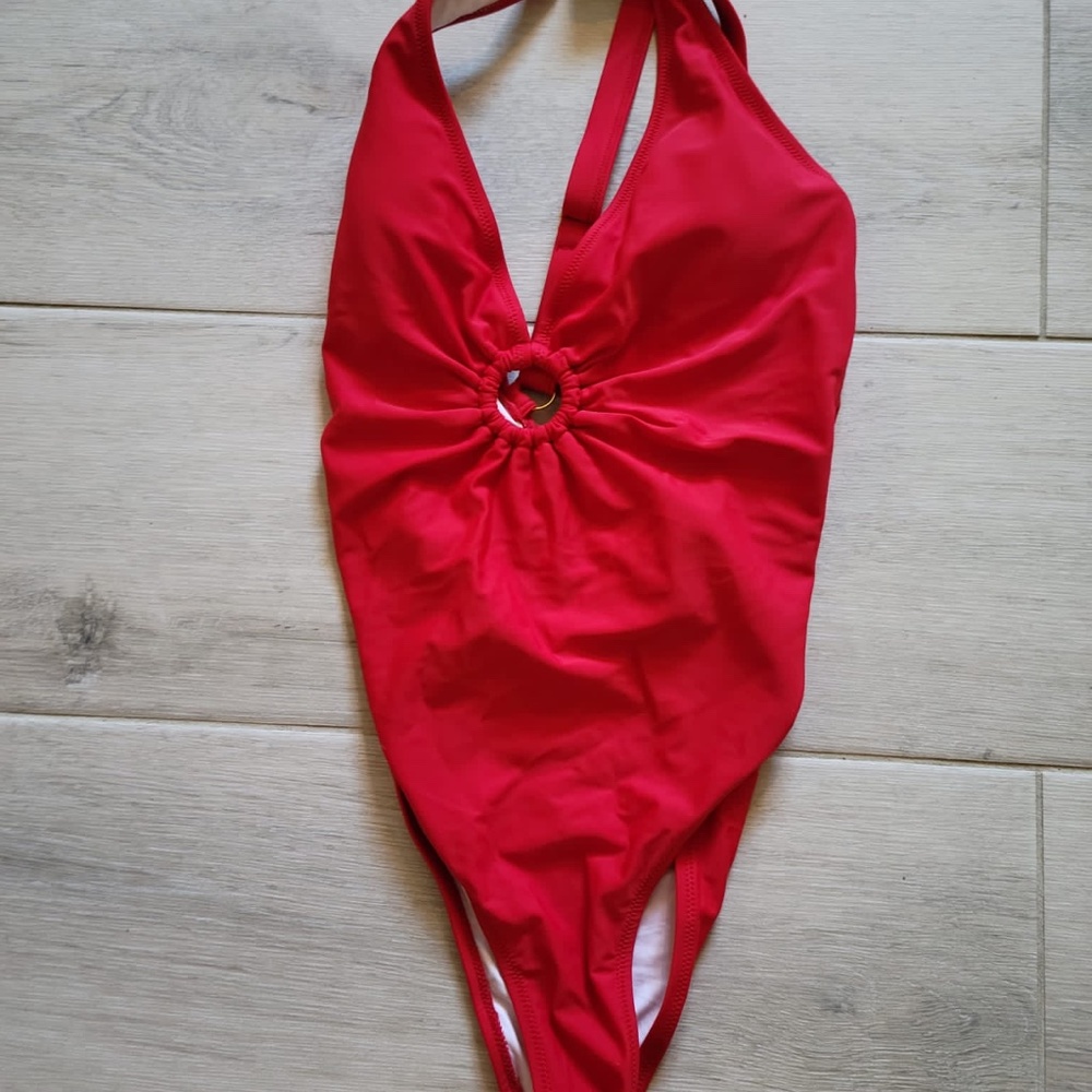 Red Full Piece Bathing Suit from Cupshe size M